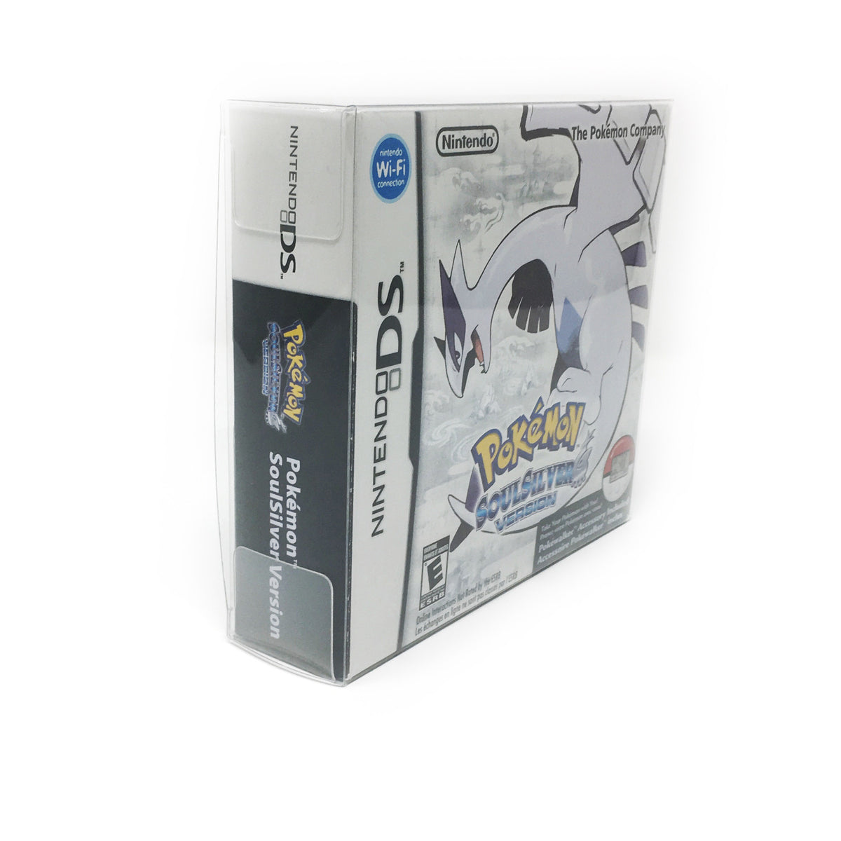 1 caixa protetor para pokemon heartgold/soulsilver caso nintendo ds