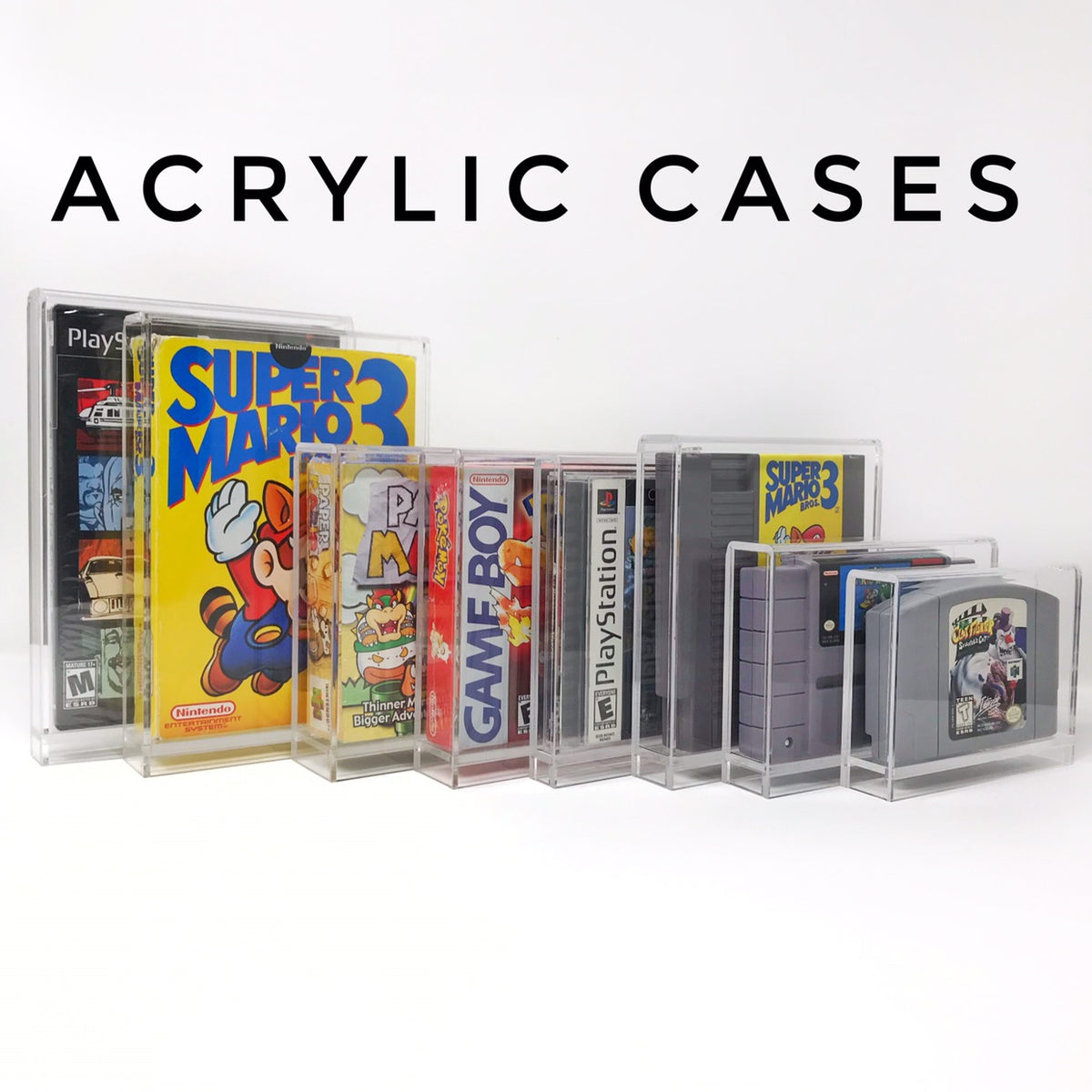 Acrylic Video Game Cases â Video Game Box Defender